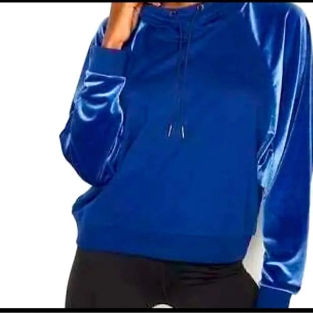 Victoria Sport Velour Hooded Pullover Sweatshirt